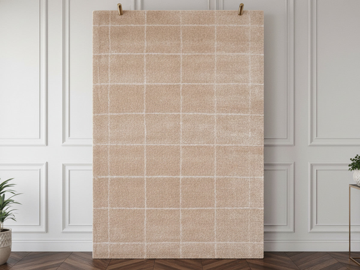 Tapis poils longs HECTOR motifs graphiques