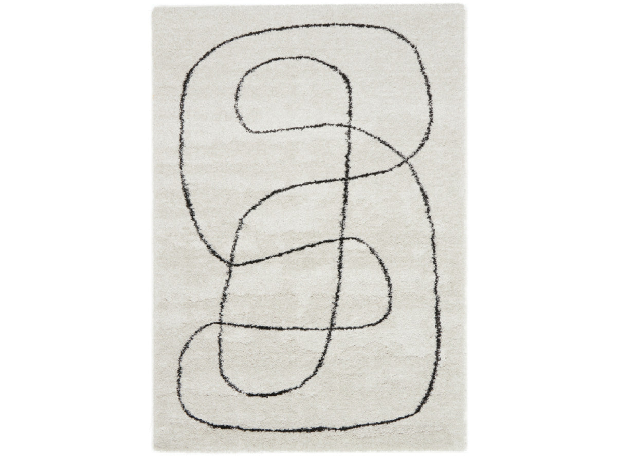 LAURE halfhoogpolig vloerkleed met abstract patroon