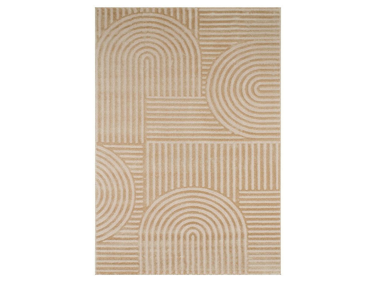 Tapis poils ras BEATRICE motif abstrait