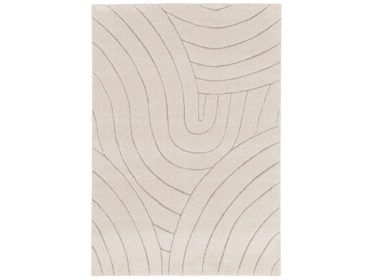 Tapis poils ras BENOIT motif abstrait