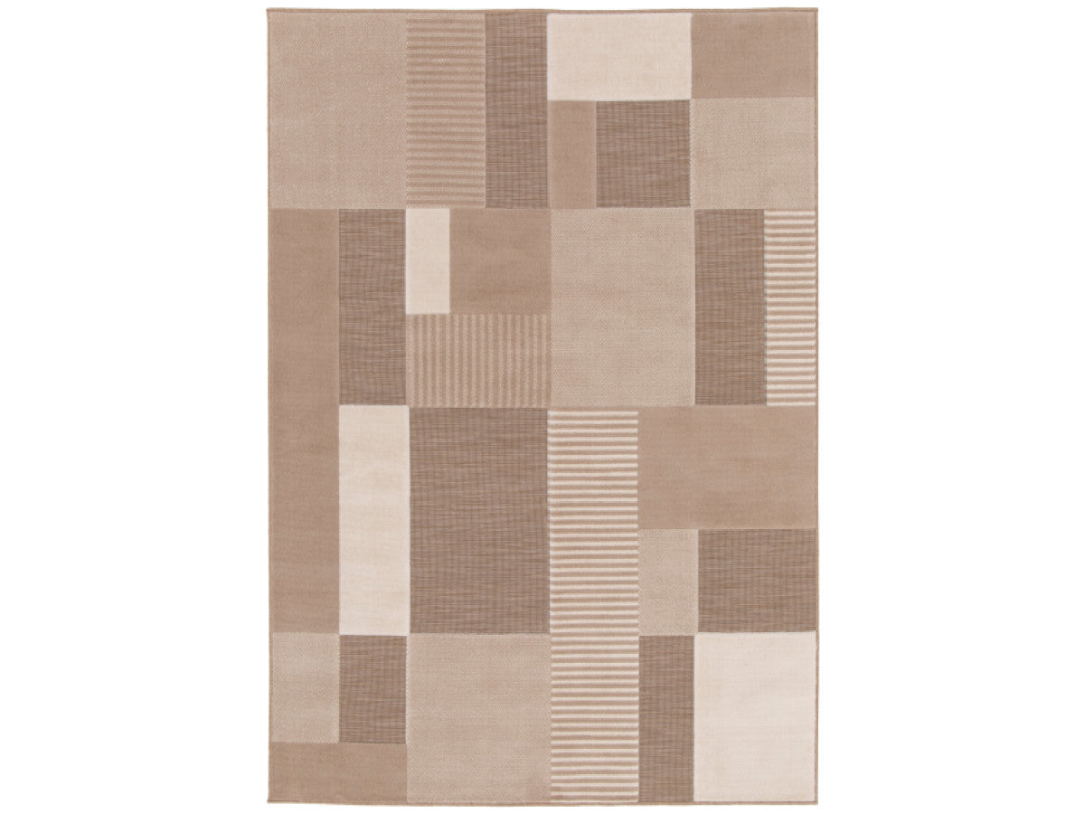 Tapis poils ras CLAUDE motif graphique