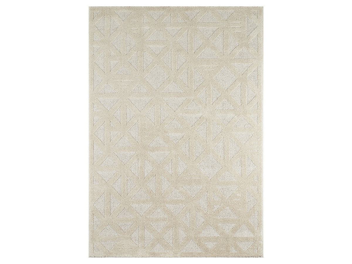 Tapis poils ras HADRI motif graphique