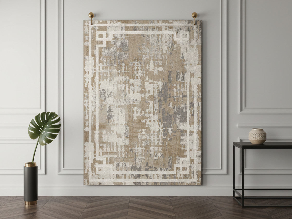 Tapis poils ras MINA vintage