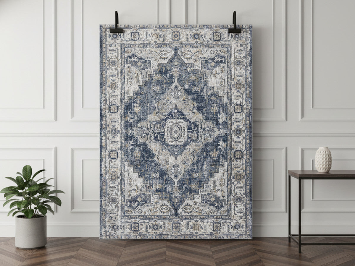 Tapis poils ras NOURA vintage