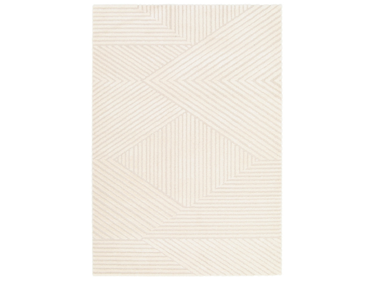 Tapis poils ras OLIVIER motif abstrait