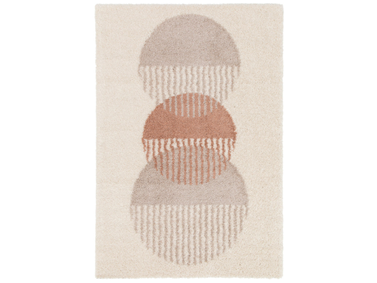 Tapis poils ras PASCALE motif abstrait