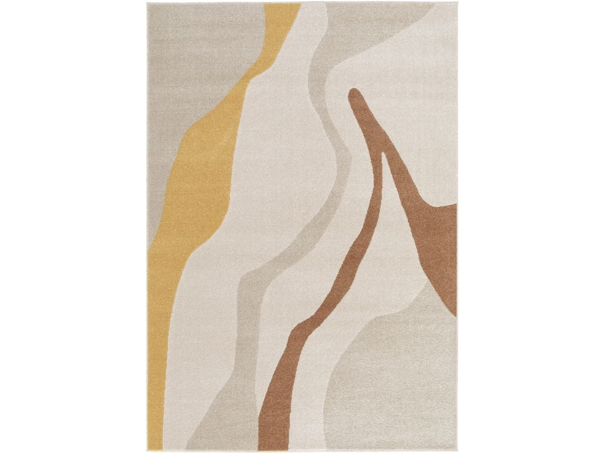 Tapis poils ras ULYS motif abstrait