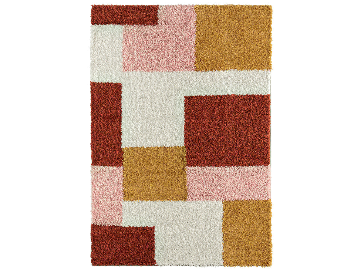 ALIA shaggy vloerkleed met abstract patroon