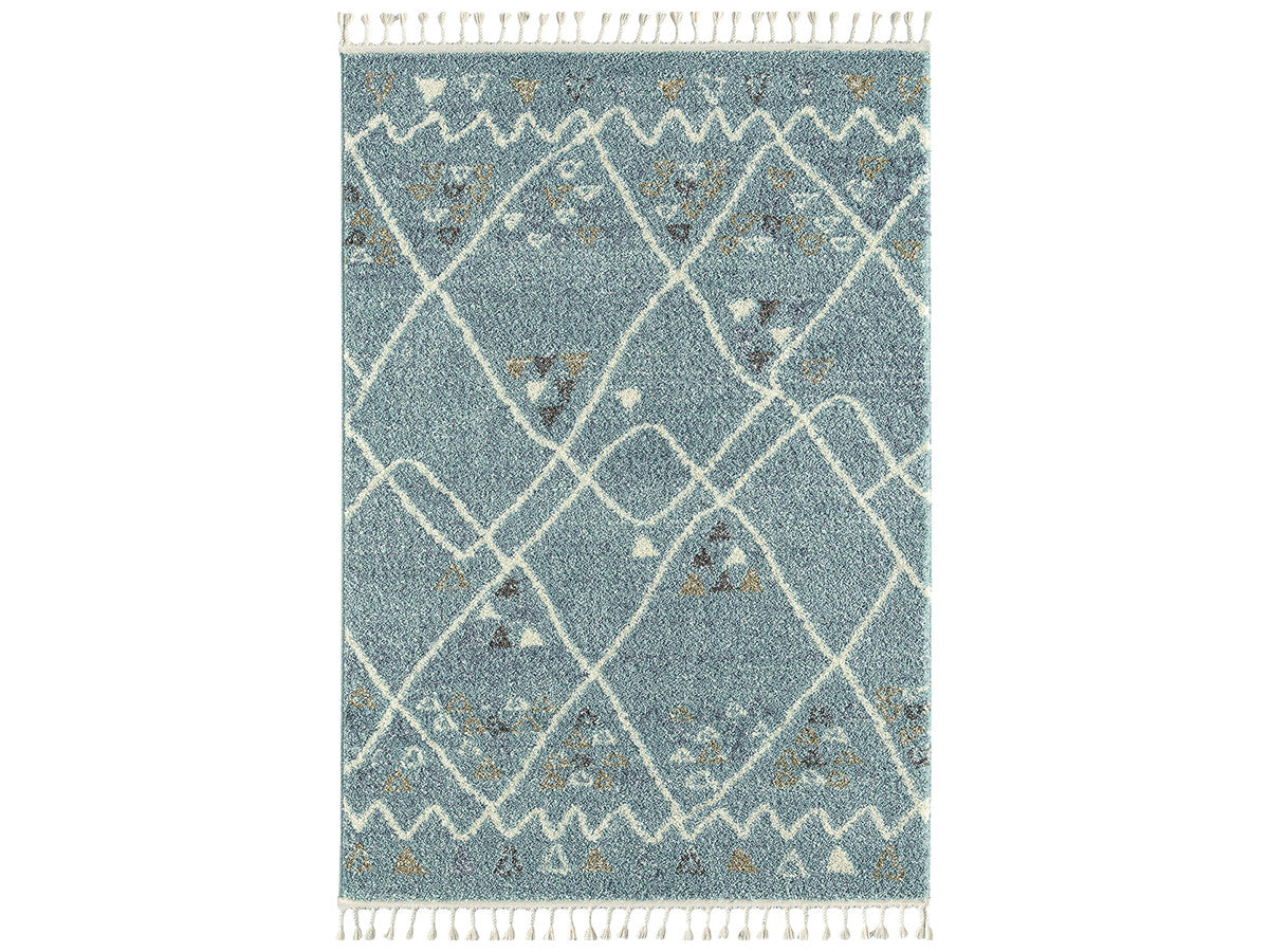 Tapis shaggy DENA motif berbère