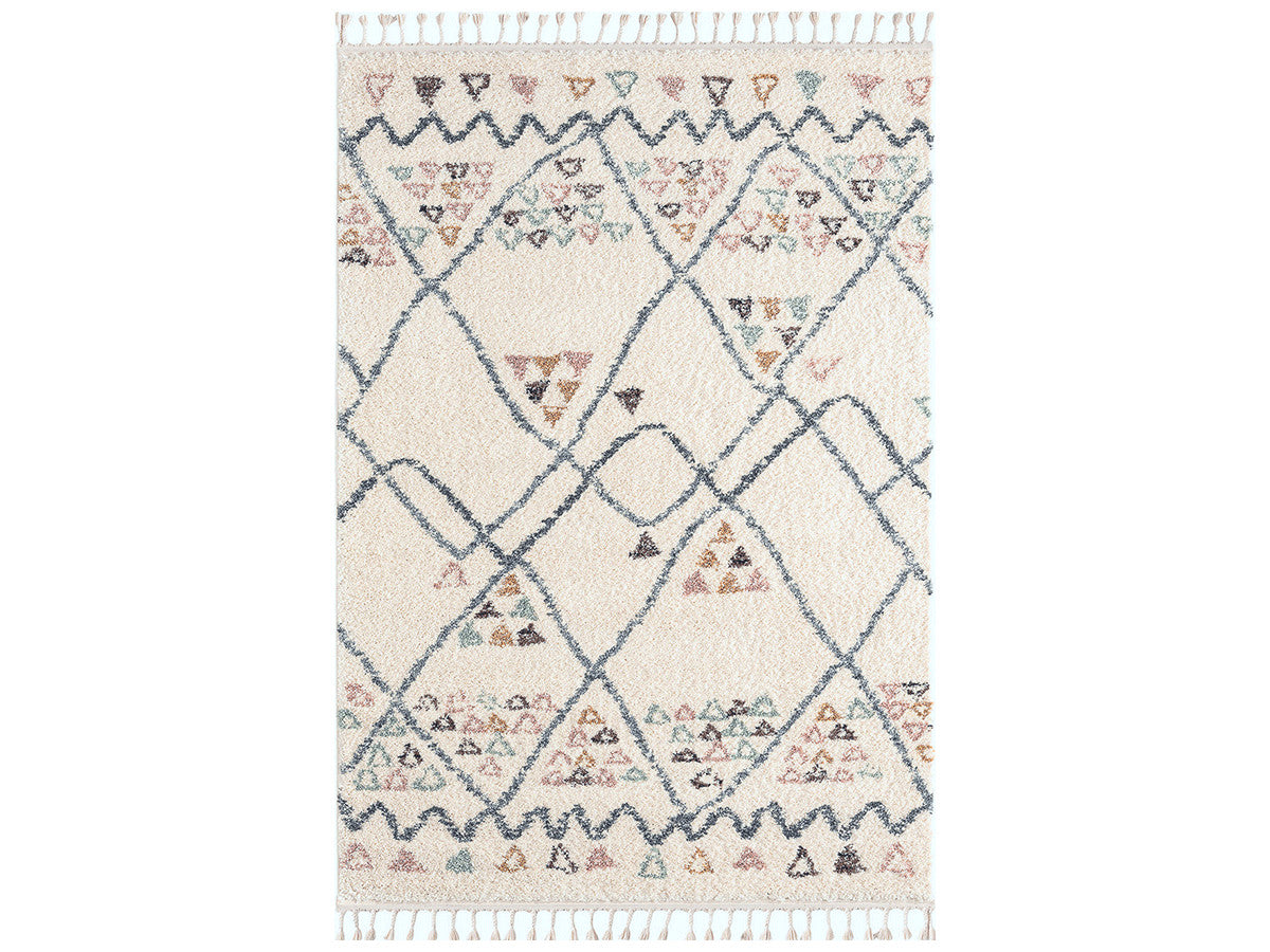 DENA shaggy vloerkleed met Berberpatroon