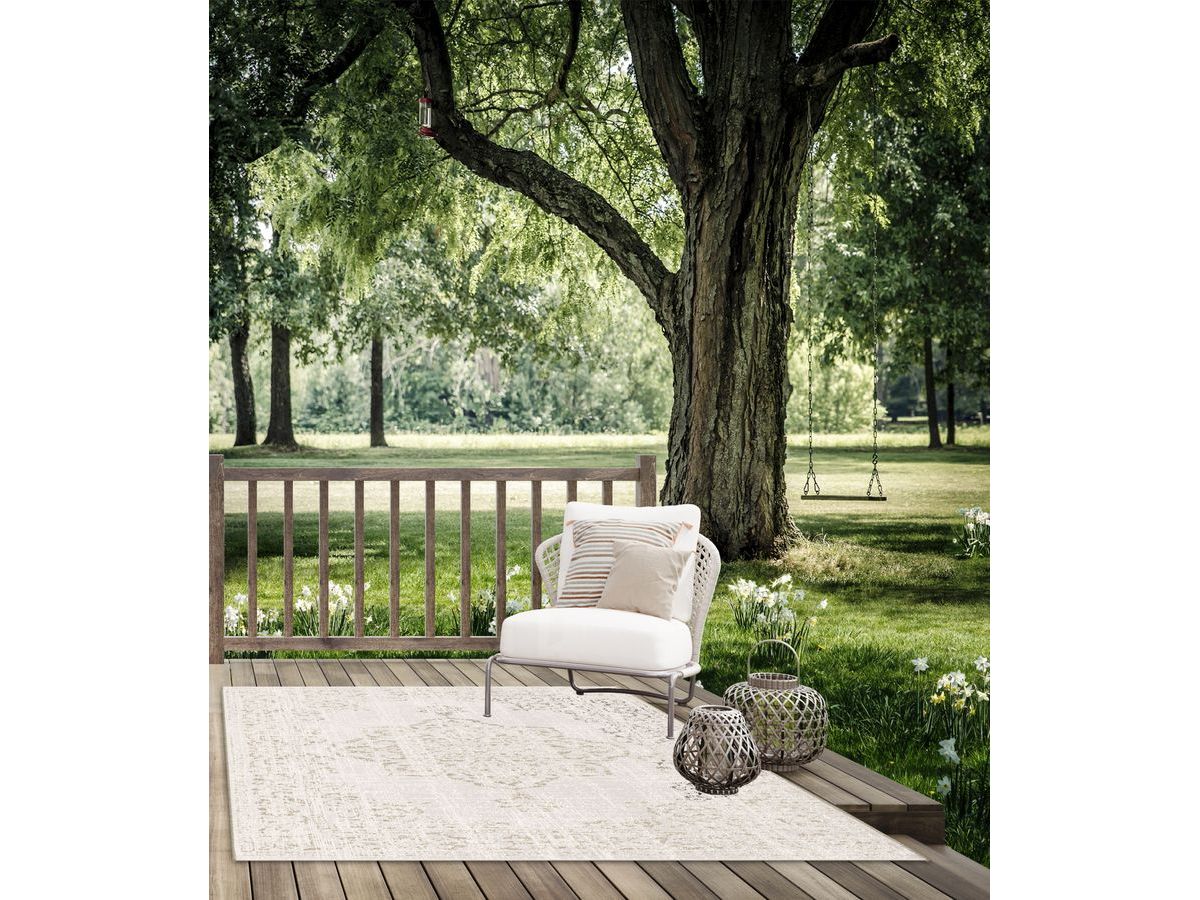 Tapis tissé plat SAMI motif vintage