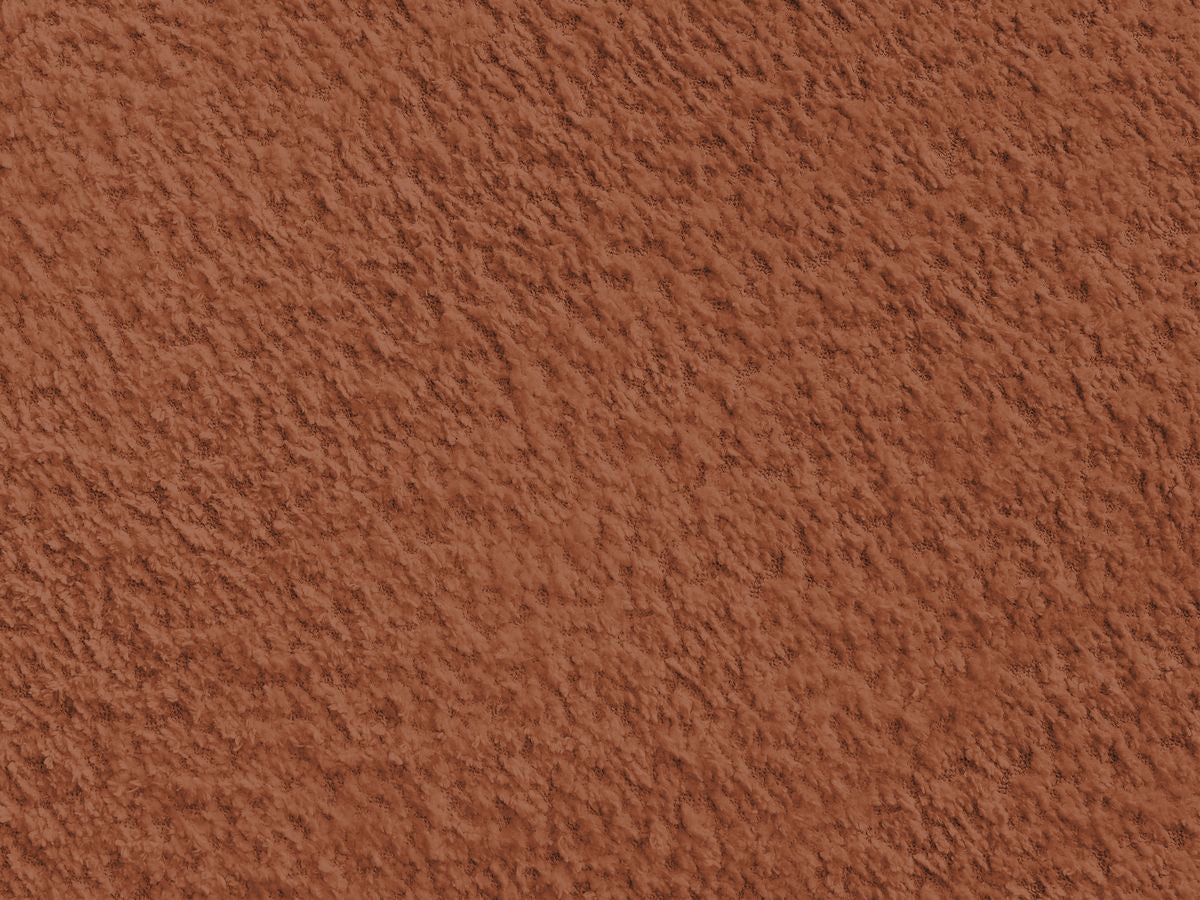 tissu bouclette type a de couleur orange