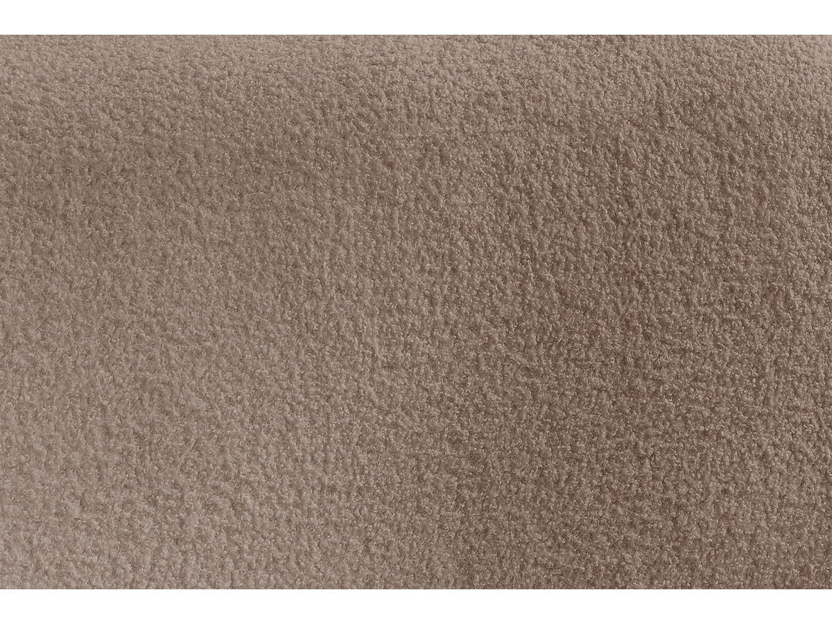 tissu bouclette type b de couleur marron