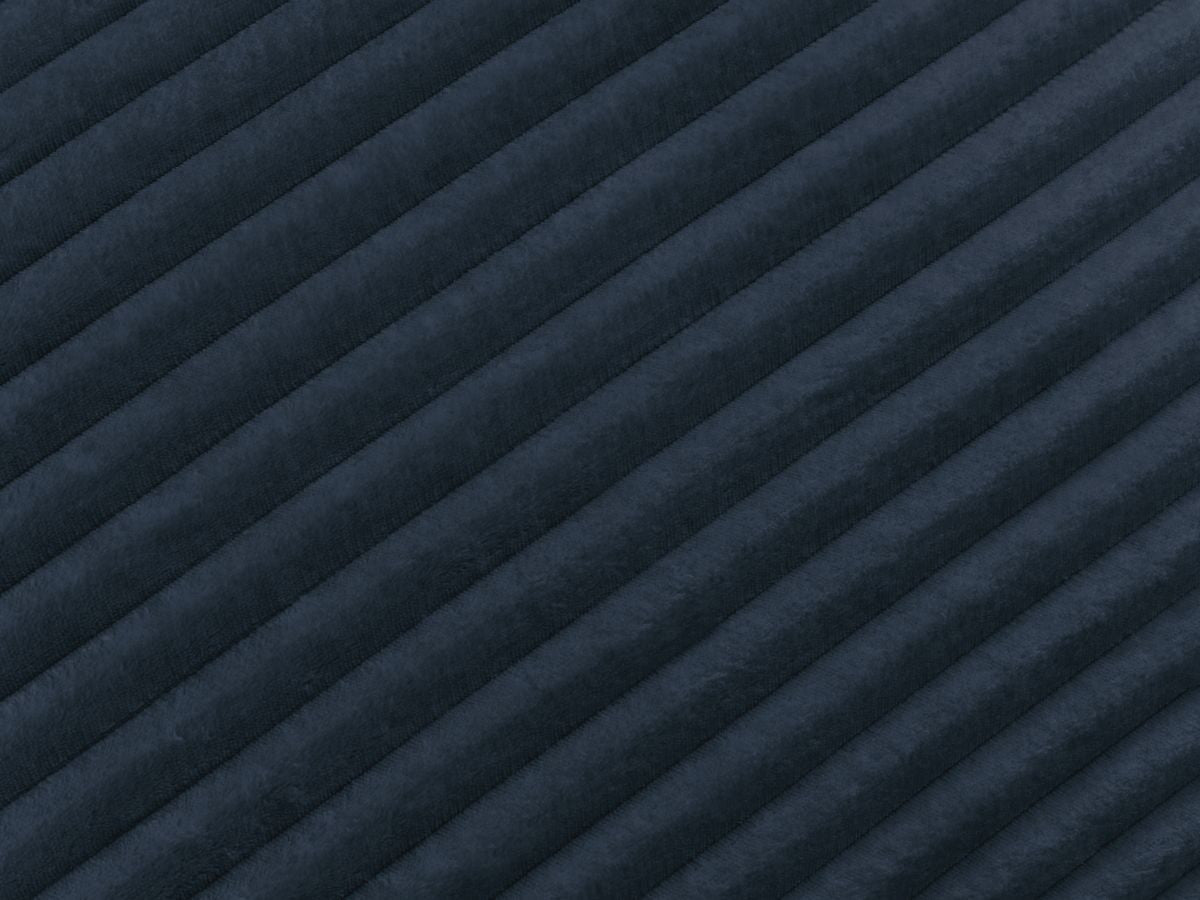 velours côtelé épais type c de couleur bleu foncé