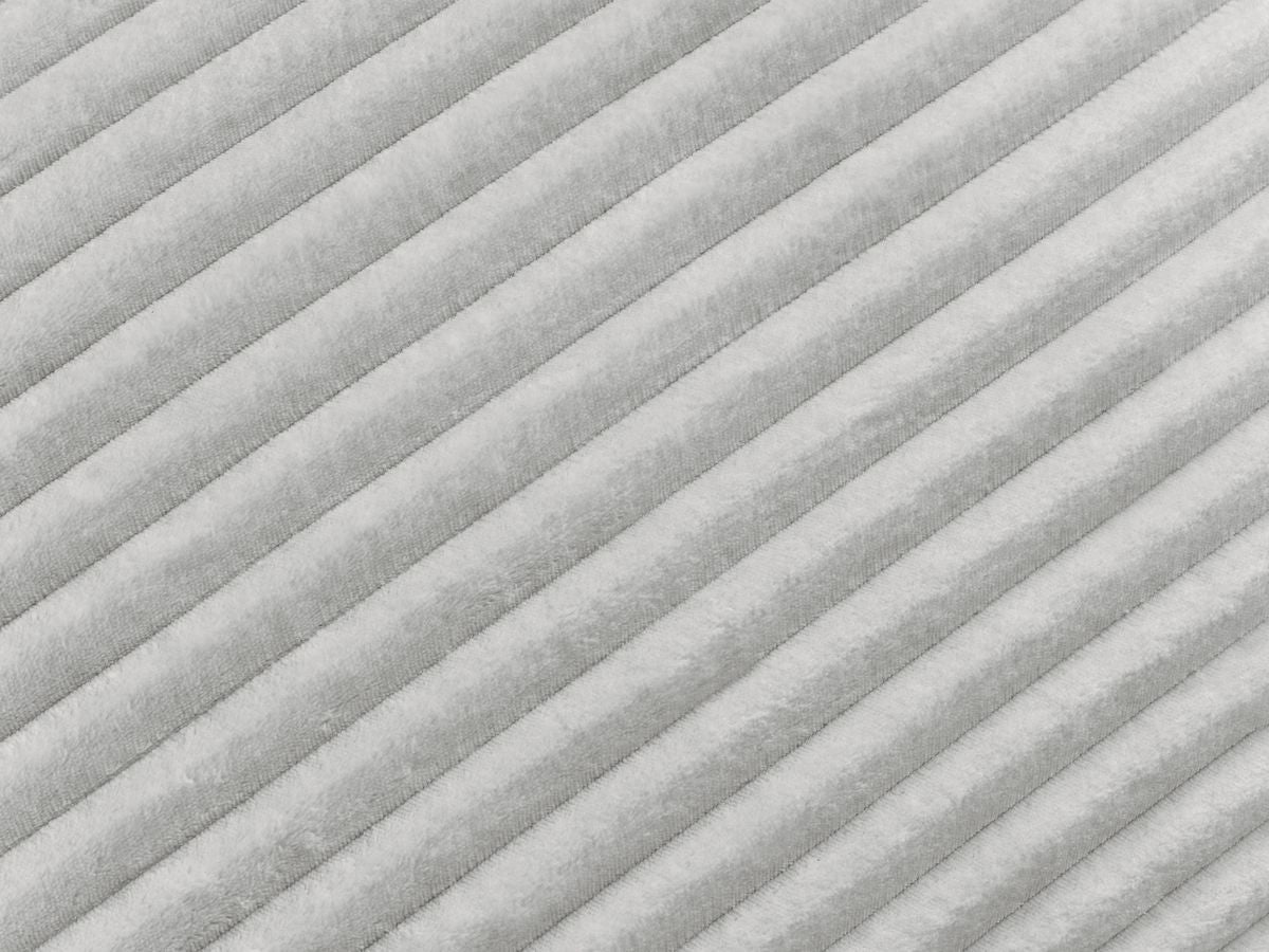 velours côtelé épais type c de couleur gris clair