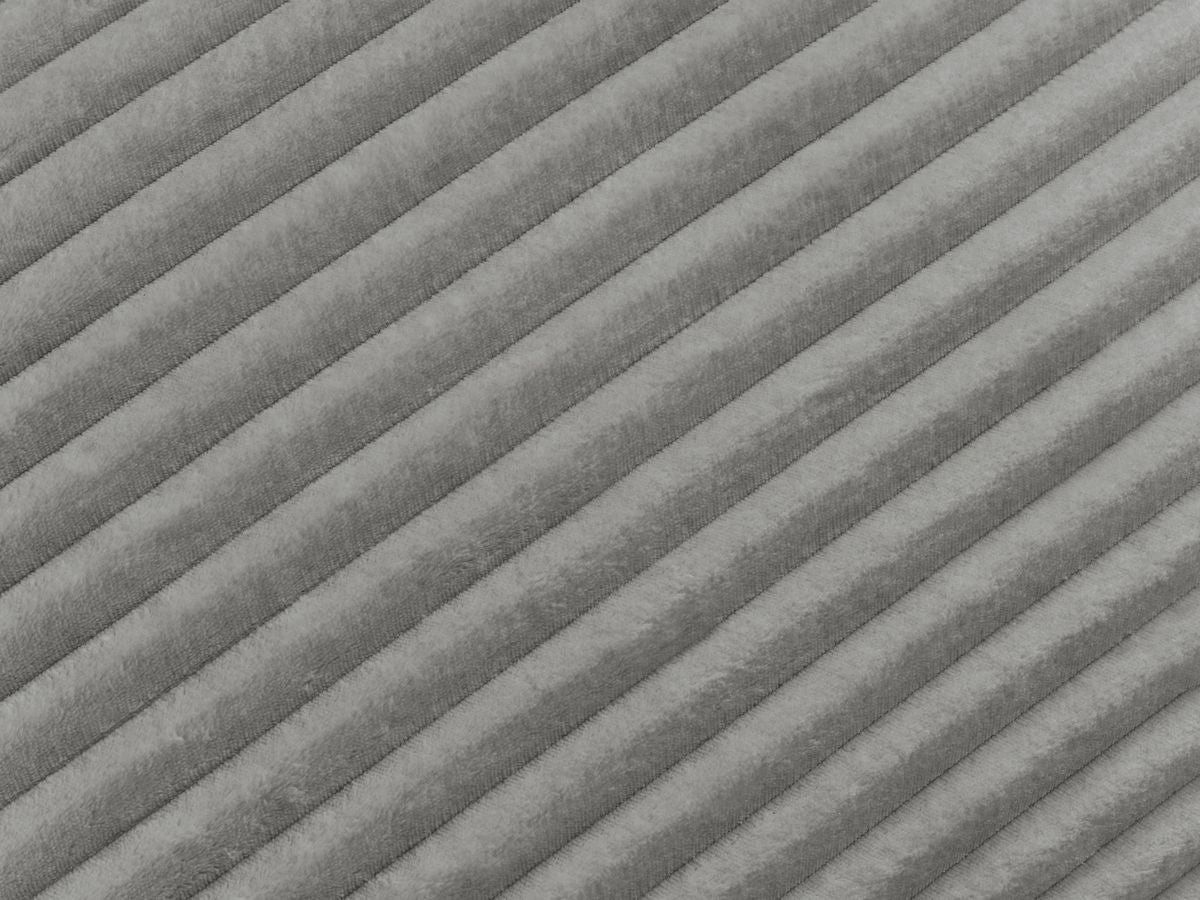velours côtelé épais type c de couleur gris foncé